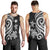 Northern Mariana Islands Men's Tank Top - White Tentacle Turtle - Polynesian Pride