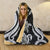 Kosrae Hooded Blanket - White Tentacle Turtle - Polynesian Pride