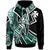 Wallis & Futuna Hoodie Tribal Flower Special Pattern Green Color Unisex Green - Polynesian Pride