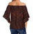 Hawaii Kanaka Polynesian Women's Off Shoulder Wrap Waist Top - Stronge Style - AH - Polynesian Pride