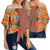 Hawaii Hibiscus Polynesian Women's Off Shoulder Wrap Waist Top - Haka Style - AH - Polynesian Pride