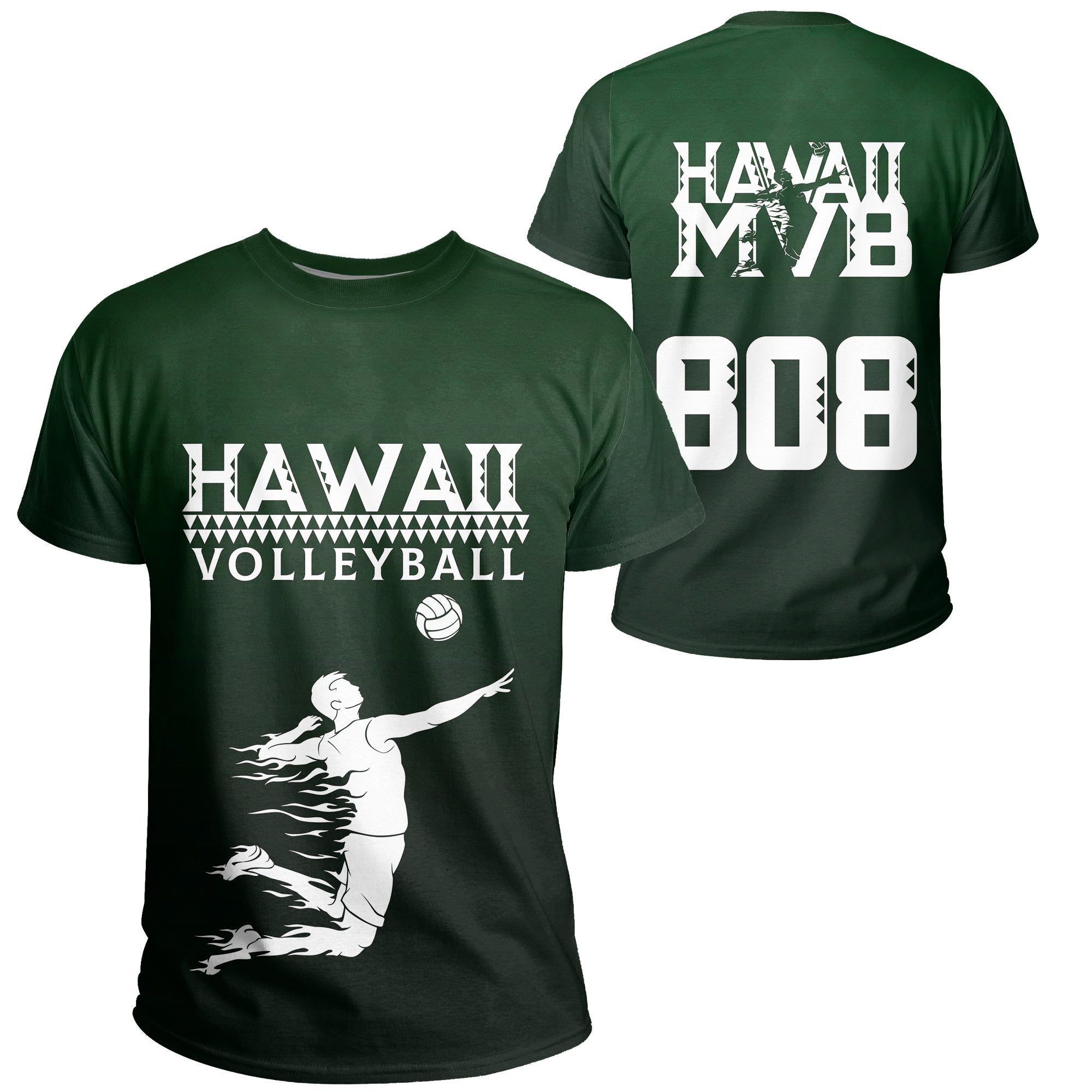 Hawaii Custom Personalised T-Shirt - Hawaii Women Volleyball Team Supporter Polynesian  Tattoo