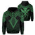 Hawaii Polynesian Hoodie Limited Tab Style Green Unisex Black - Polynesian Pride