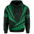 Polynesian Kakau Kanaka Maoli Map Hawaii Hoodie Green - Polynesian Pride