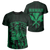 Hawaii King Coat of Arms Kanaka Map Polynesian T Shirt Green Unisex Green - Polynesian Pride