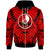 Yap Zip Hoodie Classic Vignette Style Unisex Red - Polynesian Pride