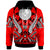 Yap Hoodie Tribal Sun Tattoo Red Color Unisex Red - Polynesian Pride