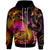 Yap Zip up Hoodie Yap in wave Unisex Black - Polynesian Pride