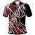 Yap Polo Shirt Tribal Flower Special Pattern Red Color Unisex Red - Polynesian Pride