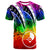 Yap T Shirt Tropical Leaf Rainbow Color Unisex Rainbow Color - Polynesian Pride