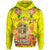 Hawaii Hoodie loha Hawaii Tiki Statue(Yellow) Unisex Yellow - Polynesian Pride