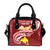 Papua New Guinea Custom Personalised Shoulder Handbag - PNG Seal Polynesian Patterns Plumeria - Polynesian Pride