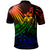 Vanuatu Polo Shirt The Flow Of The Ocean Rainbow Color - Polynesian Pride