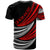 Niue Custom T Shirt Wave Pattern Alternating Red Color - Polynesian Pride