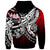 Wallis & Futuna Hoodie Tribal Jungle Pattern Red Color - Polynesian Pride