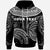 CNMI Custom Hoodie Serrated Pattern White Color - Polynesian Pride