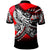 Yap Polo Shirt Tribal Jungle Red Pattern - Polynesian Pride