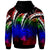 Hawaii Hoodie Tropical Leaf Rainbow Color - Polynesian Pride