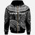 Chuuk Custom Zip Hoodie Serrated Pattern White Color - Polynesian Pride