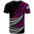 Tokelau Custom T Shirt Wave Pattern Alternating Purple Color - Polynesian Pride