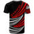Vanuatu Custom T Shirt Wave Pattern Alternating Red Color - Polynesian Pride