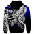 Palau Hoodie Tribal Jungle Pattern Blue Color - Polynesian Pride