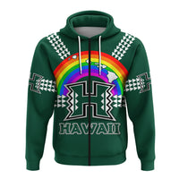 Hawaii Rainbow Warriors Zip Hoodie LT4 - Polynesian Pride