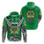 Saineha Tonga Zip Hoodie Polynesian Style Class off 2010 LT16 Unisex Green - Polynesian Pride