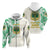 Custom Saineha Tonga Zip Hoodie Tattoo Special Class of LT16 Unisex Green - Polynesian Pride