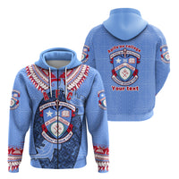 Custom Tonga Apifoou College Zip Hoodie Special Style LT16 Blue - Polynesian Pride