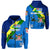 Custom Vanuatu Malampa and Fiji Day Zip Hoodie October 10 LT8 Unisex Blue - Polynesian Pride