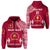 Custom Tonga Beulah College Zip Hoodie Simple Style, Custom Text and Number LT8 Unisex Maroon - Polynesian Pride