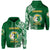 Tonga Liahona Saineha High School Zip Hoodie Simple Vibes LT8 Unisex Green - Polynesian Pride