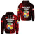 Tonga Coat of Arms Zip Hoodie Simple Vibes Red LT8 Unisex Red - Polynesian Pride