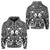 Marquesas Islands Zip Hoodie Marquesan Tattoo Simple Style Black LT8 - Polynesian Pride