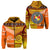 Tonga Tailulu College and Tonga High School Hoodie Together Unique Style LT8 Zip Hoodie Orange - Polynesian Pride