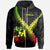 Tonga Zip up Hoodie Tonga Coat of Arms With Polynesian Tattoo Reggae Unisex Reggae - Polynesian Pride