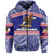 Custom American Samoa Rugby Polynesian Patterns Zip Hoodie Unisex Blue - Polynesian Pride