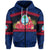 Custom Guam Rugby Polynesian Patterns Zip Hoodie Unisex Blue - Polynesian Pride